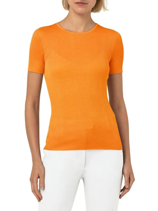Akris Ribbed Silk-Blend Crewneck Top 5 Akris Ribbed Silk-Blend Crewneck Top - Image 3