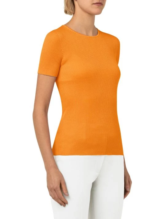Akris Ribbed Silk-Blend Crewneck Top 6 Akris Ribbed Silk-Blend Crewneck Top - Image 4