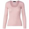 Akris Ribbed Silk-Blend Scoopneck Top
