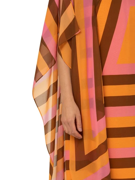 Akris Trapezoid Silk Crepe Cape Dress 8 Akris Trapezoid Silk Crepe Cape Dress - Image 6