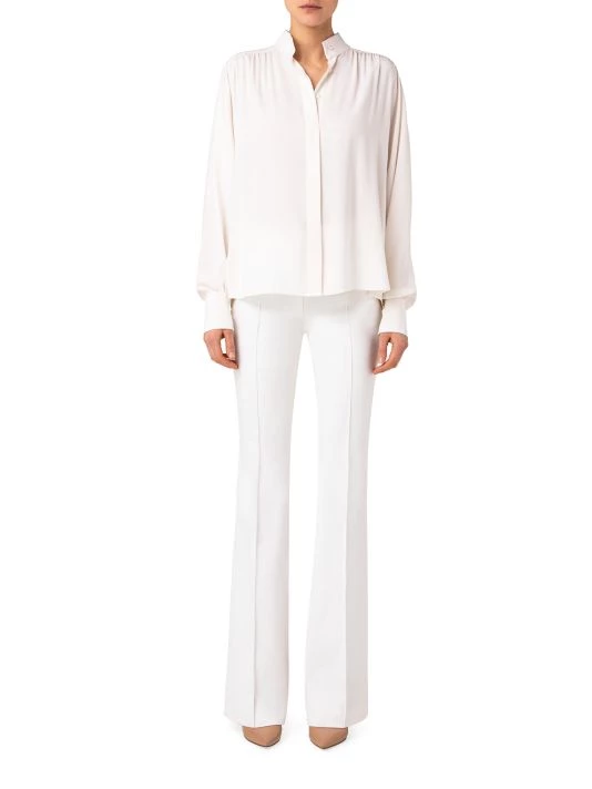 Akris Button-Front Silk Blouse 4 Akris Button-Front Silk Blouse - Image 2