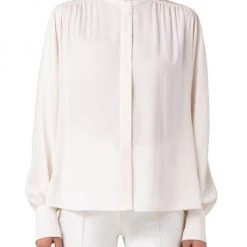Akris Button-Front Silk Blouse 10 Akris Button-Front Silk Blouse -Akris Sales Shop unnamed file 1402