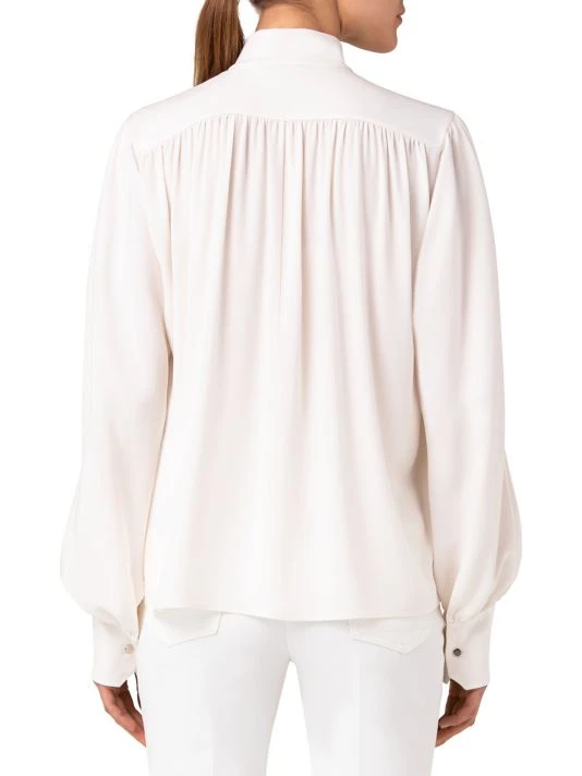 Akris Button-Front Silk Blouse 7 Akris Button-Front Silk Blouse - Image 5