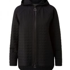 Akris Quilted Hooded Zip-Up Jacket