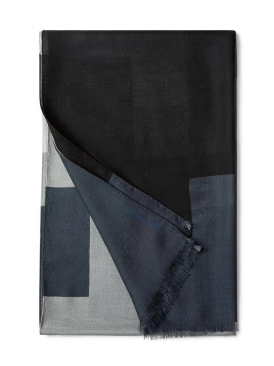 Akris Shawl 703 Colorblock Scarf 4 Akris Shawl 703 Colorblock Scarf - Image 2