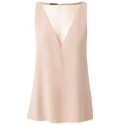 Akris Sleeveless Silk Georgette Top