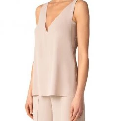 Akris Sleeveless Silk Georgette Top -Akris Sales Shop unnamed file 1435