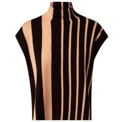 Akris Striped Cashmere Short-Sleeve Top