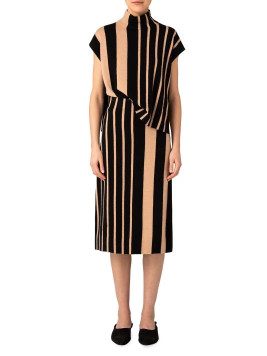 Akris Striped Cashmere Short-Sleeve Top 4 Akris Striped Cashmere Short-Sleeve Top - Image 2