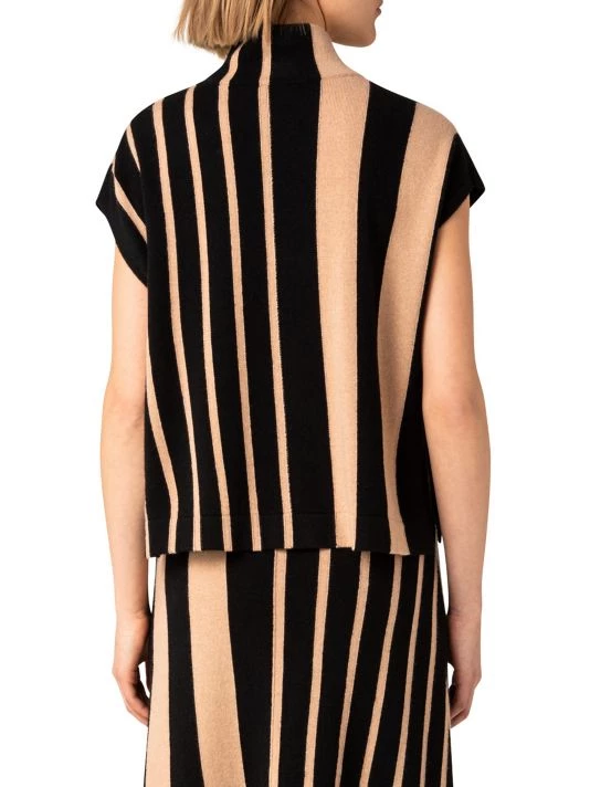 Akris Striped Cashmere Short-Sleeve Top 7 Akris Striped Cashmere Short-Sleeve Top - Image 5