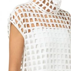 Akris Embroidered Cutout Mockneck Top -Akris Sales Shop unnamed file 1455