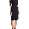 Akris Elbow Sleeve Sheath Dress