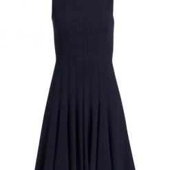 Akris Zipper-Accented Wool Dress