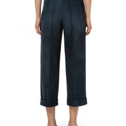 Akris Suede Wide-Leg Ankle-Crop Pants -Akris Sales Shop unnamed file 1587