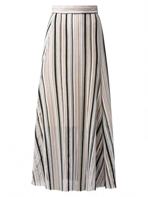 Akris Striped Wool Maxi-Skirt -Akris Sales Shop unnamed file 1606