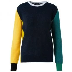 Akris Colorblock Crewneck Sweater