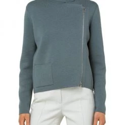 Akris Zip-Up Wool Jacket -Akris Sales Shop unnamed file 1637