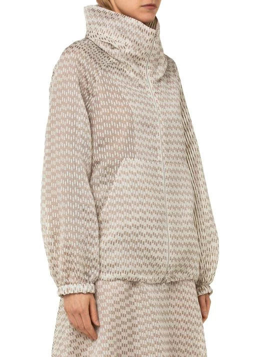 Akris Lightweight Organza Stripe Jacket 6 Akris Lightweight Organza Stripe Jacket - Image 4