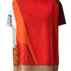 Akris Oversized Colorblock Blouse