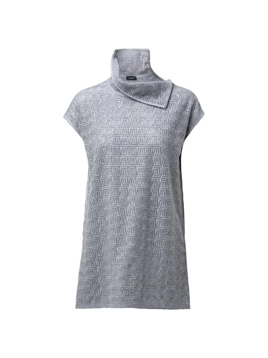 Akris Trapezoid Embroidered Wool-Blend Top 3 Akris Trapezoid Embroidered Wool-Blend Top