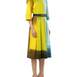 Akris Colorblock Belted Shirt Dress -Akris Sales Shop unnamed file 1704