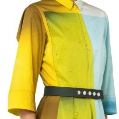 Akris Colorblock Belted Shirt Dress -Akris Sales Shop unnamed file 1706