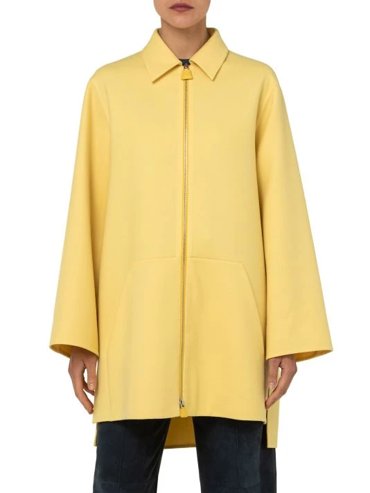 Akris High-Low Virgin Wool Coat 5 Akris High-Low Virgin Wool Coat - Image 3