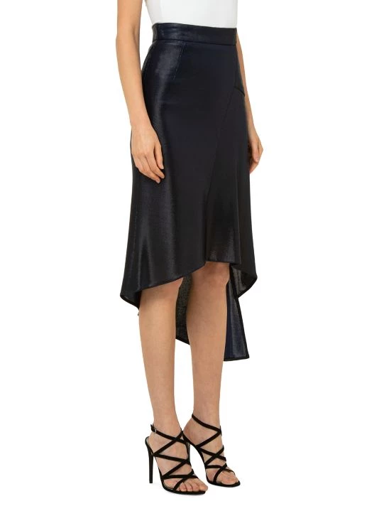 Akris Asymmetric Metallic Satin Midi-Skirt 5 Akris Asymmetric Metallic Satin Midi-Skirt - Image 3