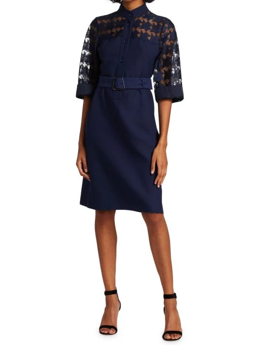 Akris Embroidered Star Shirtdress 4 Akris Embroidered Star Shirtdress - Image 2