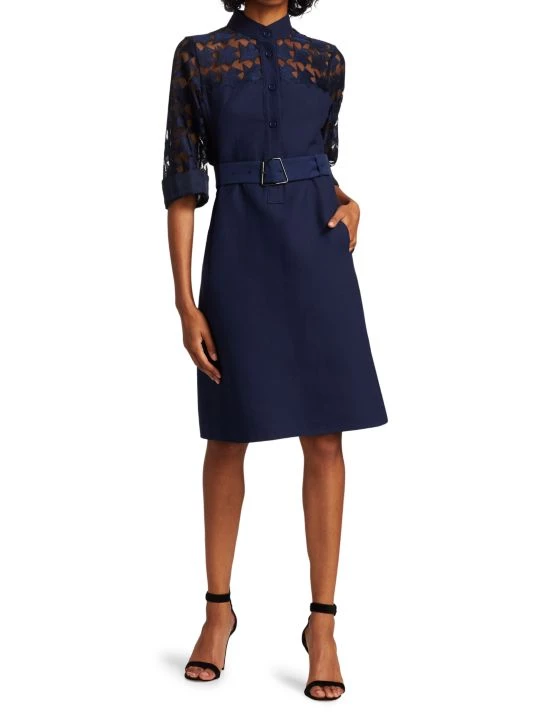 Akris Embroidered Star Shirtdress 5 Akris Embroidered Star Shirtdress - Image 3