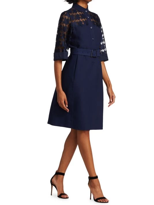 Akris Embroidered Star Shirtdress 6 Akris Embroidered Star Shirtdress - Image 4