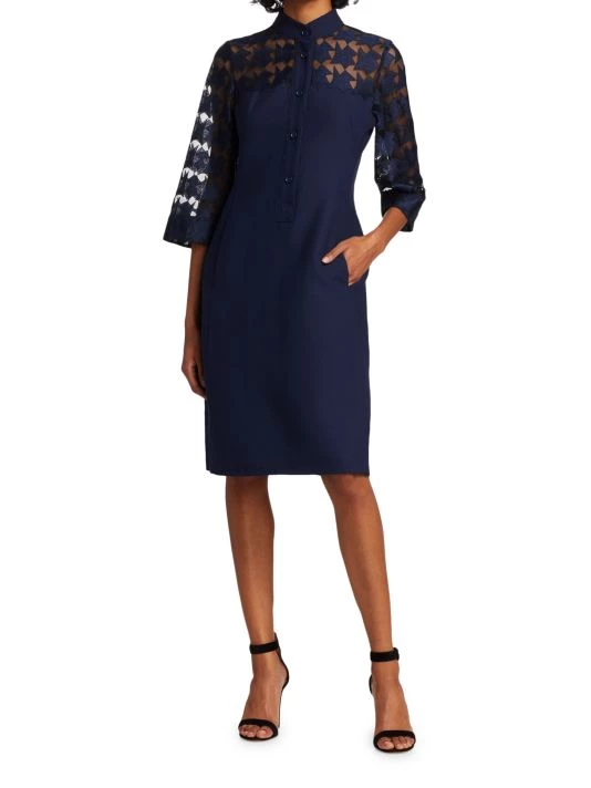 Akris Embroidered Star Shirtdress 8 Akris Embroidered Star Shirtdress - Image 6