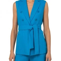 Akris Tailored Tie-Waist Vest -Akris Sales Shop unnamed file 176
