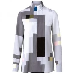 Akris Silk Long-Sleeve Blouse