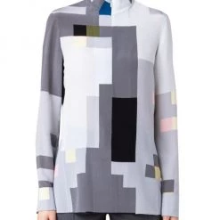 Akris Silk Long-Sleeve Blouse -Akris Sales Shop unnamed file 195