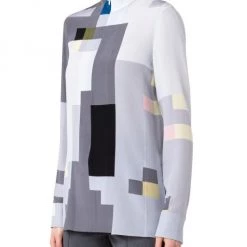 Akris Silk Long-Sleeve Blouse -Akris Sales Shop unnamed file 196