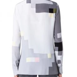 Akris Silk Long-Sleeve Blouse -Akris Sales Shop unnamed file 197