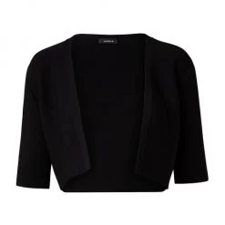 Akris Stretch-Knit Cropped Cardigan