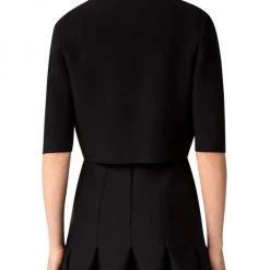 Akris Stretch-Knit Cropped Cardigan -Akris Sales Shop unnamed file 203