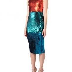 Akris Two-Tone Sequined Sheath Dress -Akris Sales Shop unnamed file 219