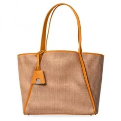 Akris Medium Alex Leather-Trimmed Raffia Tote Camel Blossom -Akris Sales Shop unnamed file 24