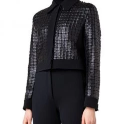 Akris Lewitt Faux Leather Jacket -Akris Sales Shop unnamed file 241