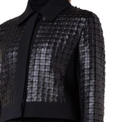 Akris Lewitt Faux Leather Jacket -Akris Sales Shop unnamed file 243