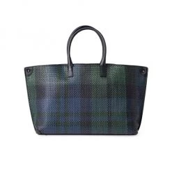 Akris Ai Plaid Woven Leather Top-Handle Bag -Akris Sales Shop unnamed file 251