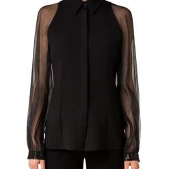 Akris Sequin-Embroidered Sheer-Sleeve Blouse 10 Akris Sequin-Embroidered Sheer-Sleeve Blouse -Akris Sales Shop unnamed file 288