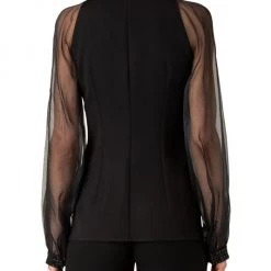 Akris Sequin-Embroidered Sheer-Sleeve Blouse 12 Akris Sequin-Embroidered Sheer-Sleeve Blouse -Akris Sales Shop unnamed file 290
