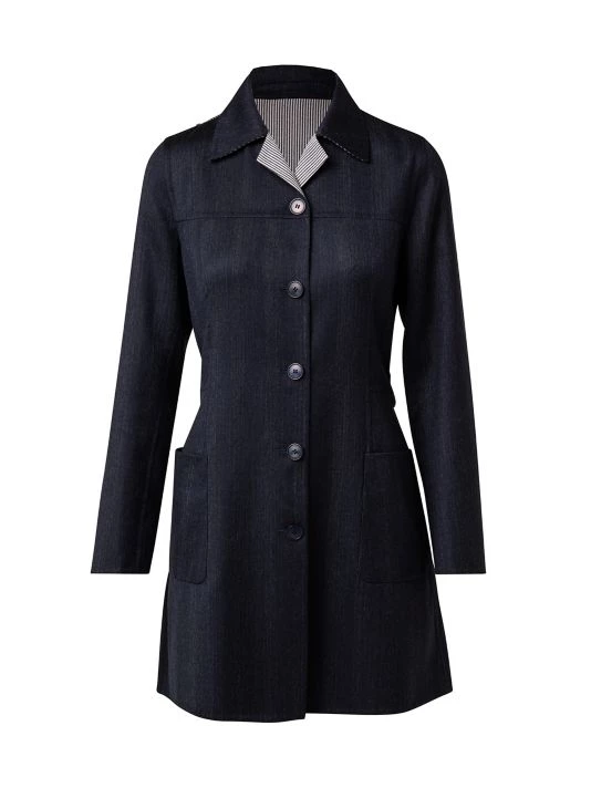 Akris Wool Reversible Coat<br> 3 Akris Wool Reversible Coat<br>