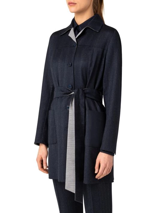 Akris Wool Reversible Coat<br> 6 Akris Wool Reversible Coat<br> - Image 4