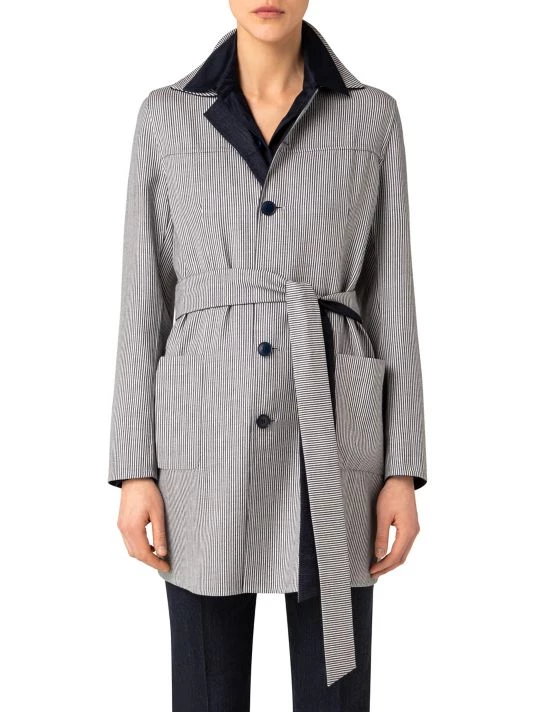 Akris Wool Reversible Coat<br> 9 Akris Wool Reversible Coat<br> - Image 7