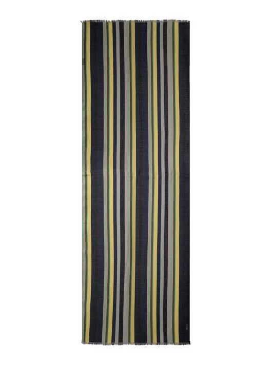 Akris Striped Cashmere & Silk Scarf 3 Akris Striped Cashmere & Silk Scarf